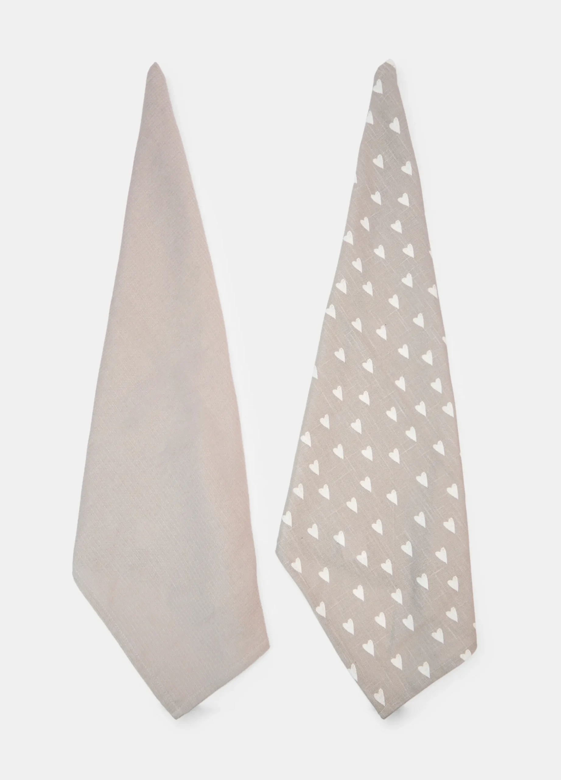 2 pack strofinacci in cotone a cuori*Croff