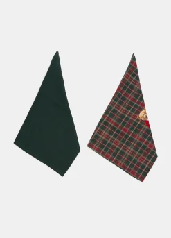 2 pack strofinacci in cotone tartan*Croff Hot