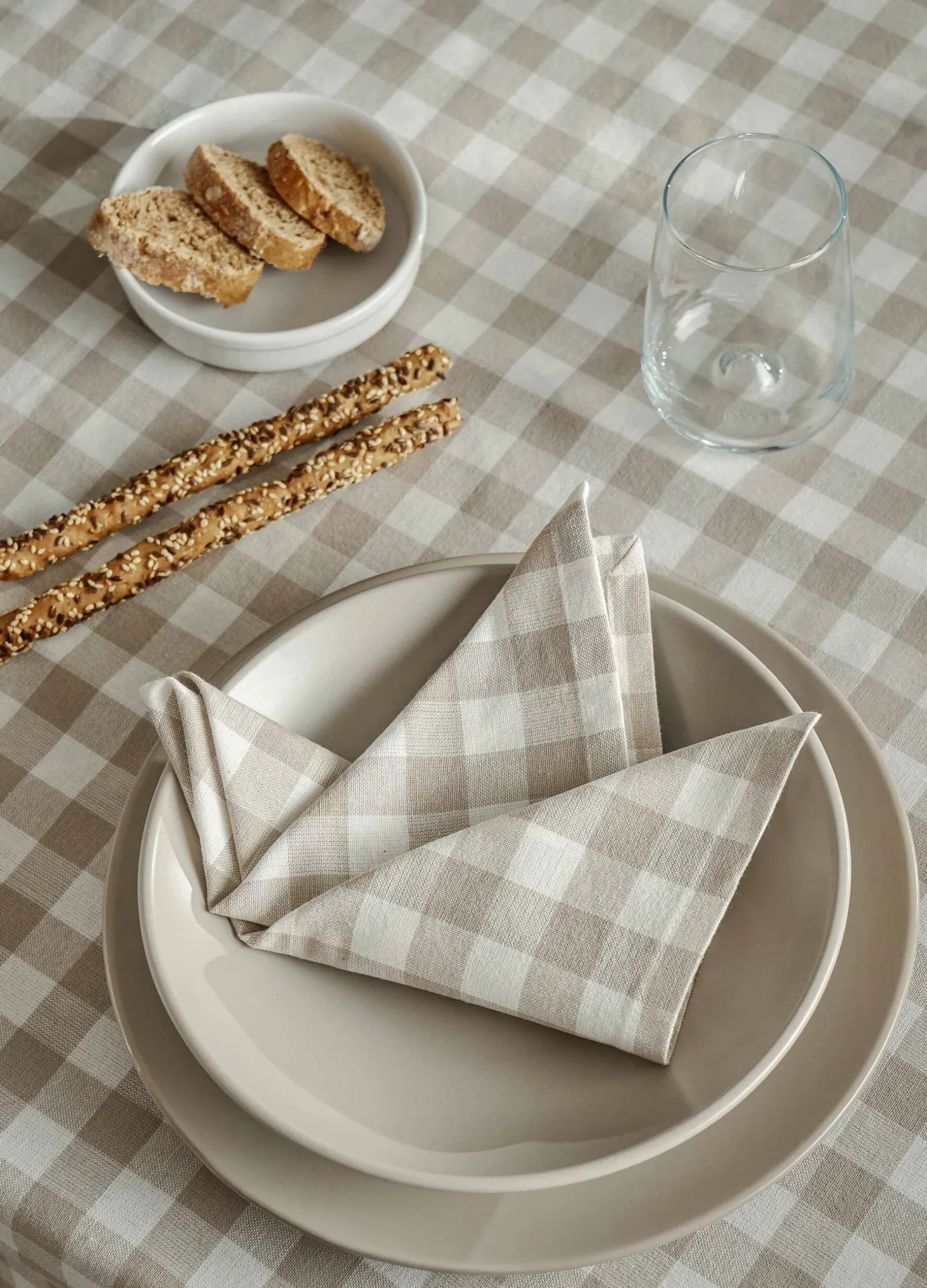 2 pack tovaglioli in cotone a quadretti*Croff Clearance