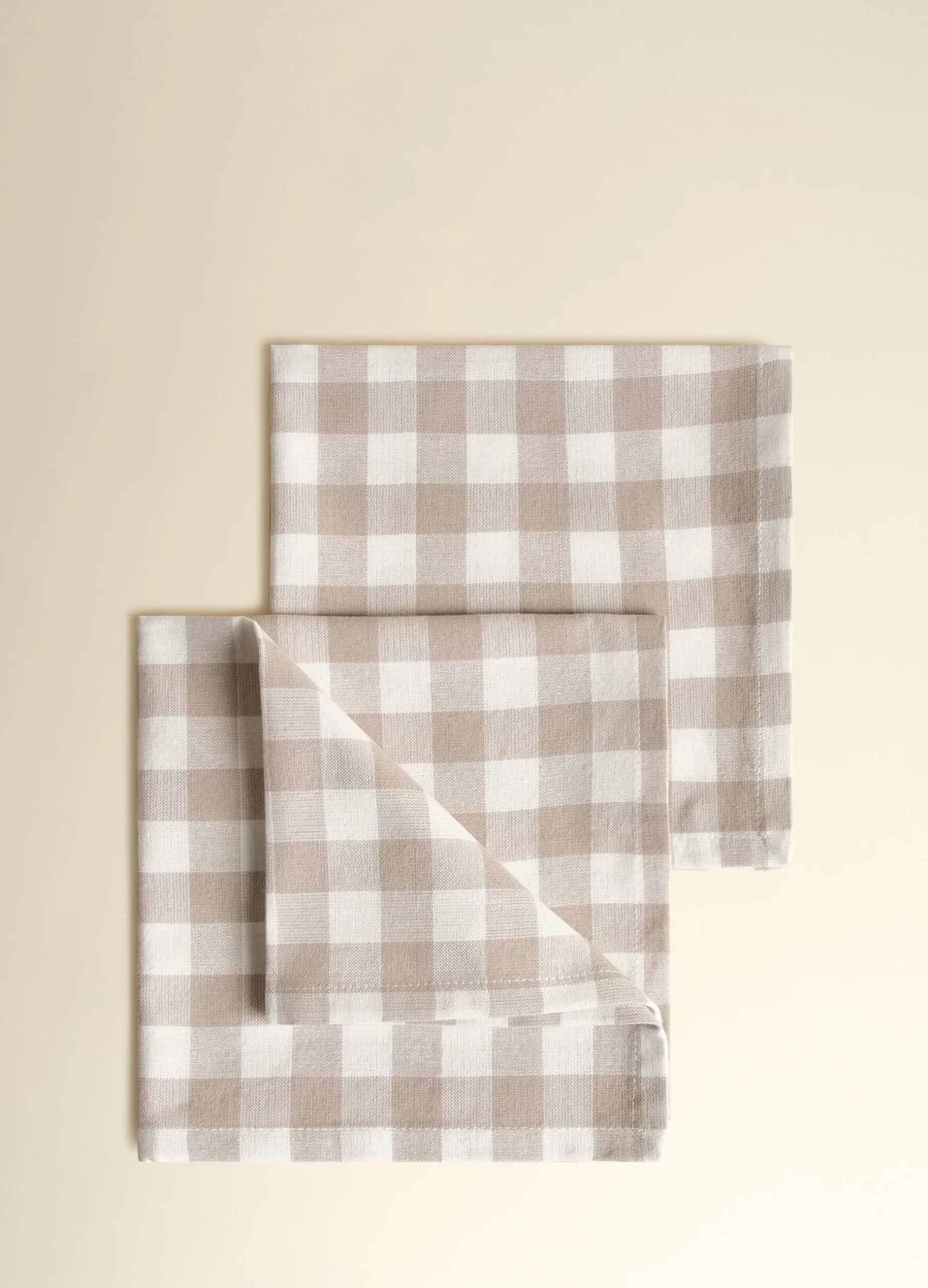 2 pack tovaglioli in cotone a quadretti*Croff Clearance