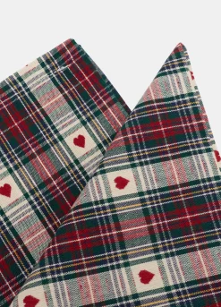 2 pack tovaglioli in cotone con motivo cuori*Croff Discount