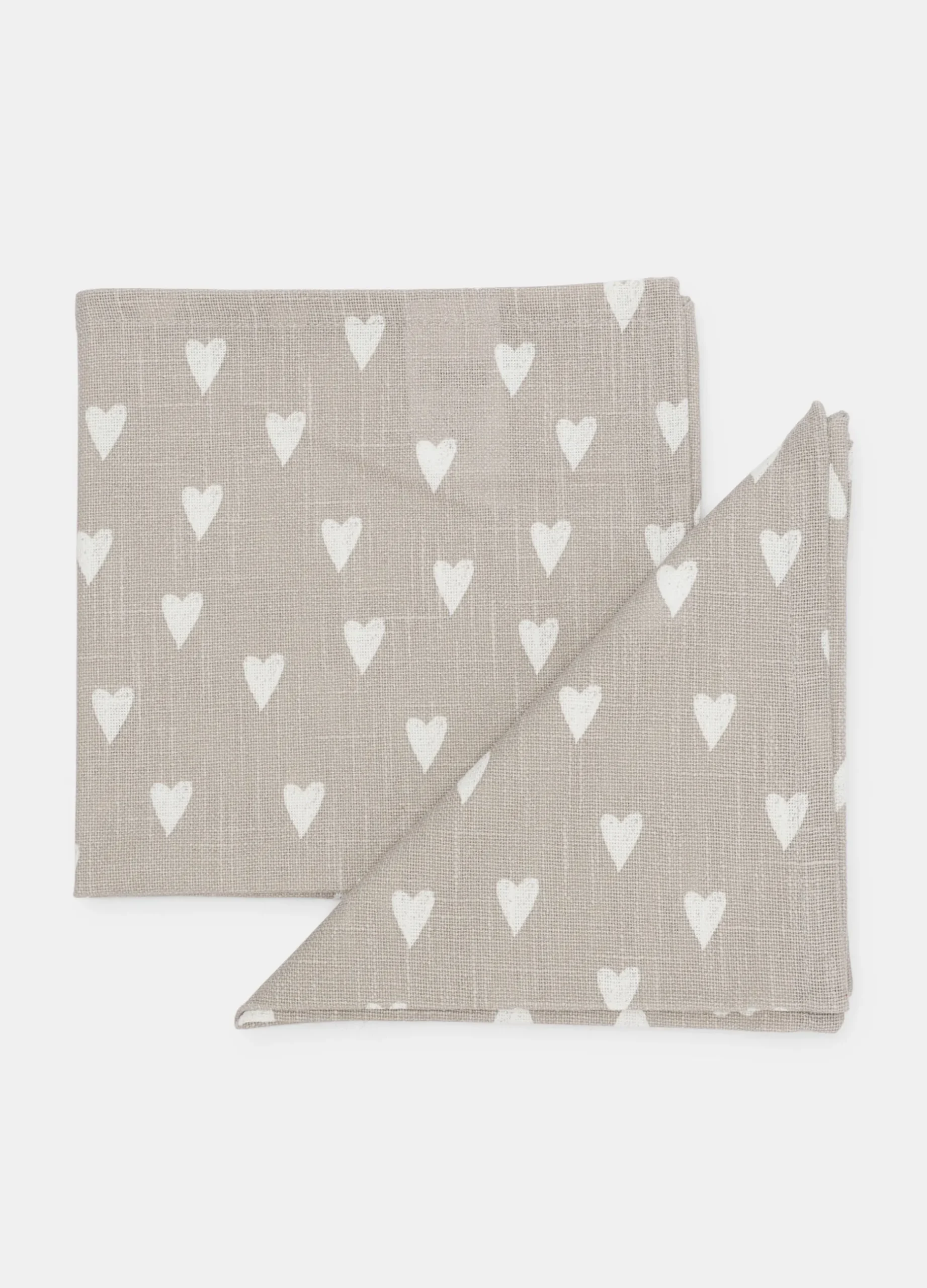 2 pack tovaglioli in cotone a cuori*Croff Hot