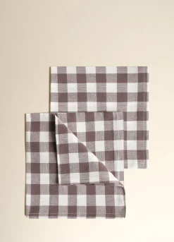 2 pack tovaglioli in cotone a quadretti*Croff Outlet