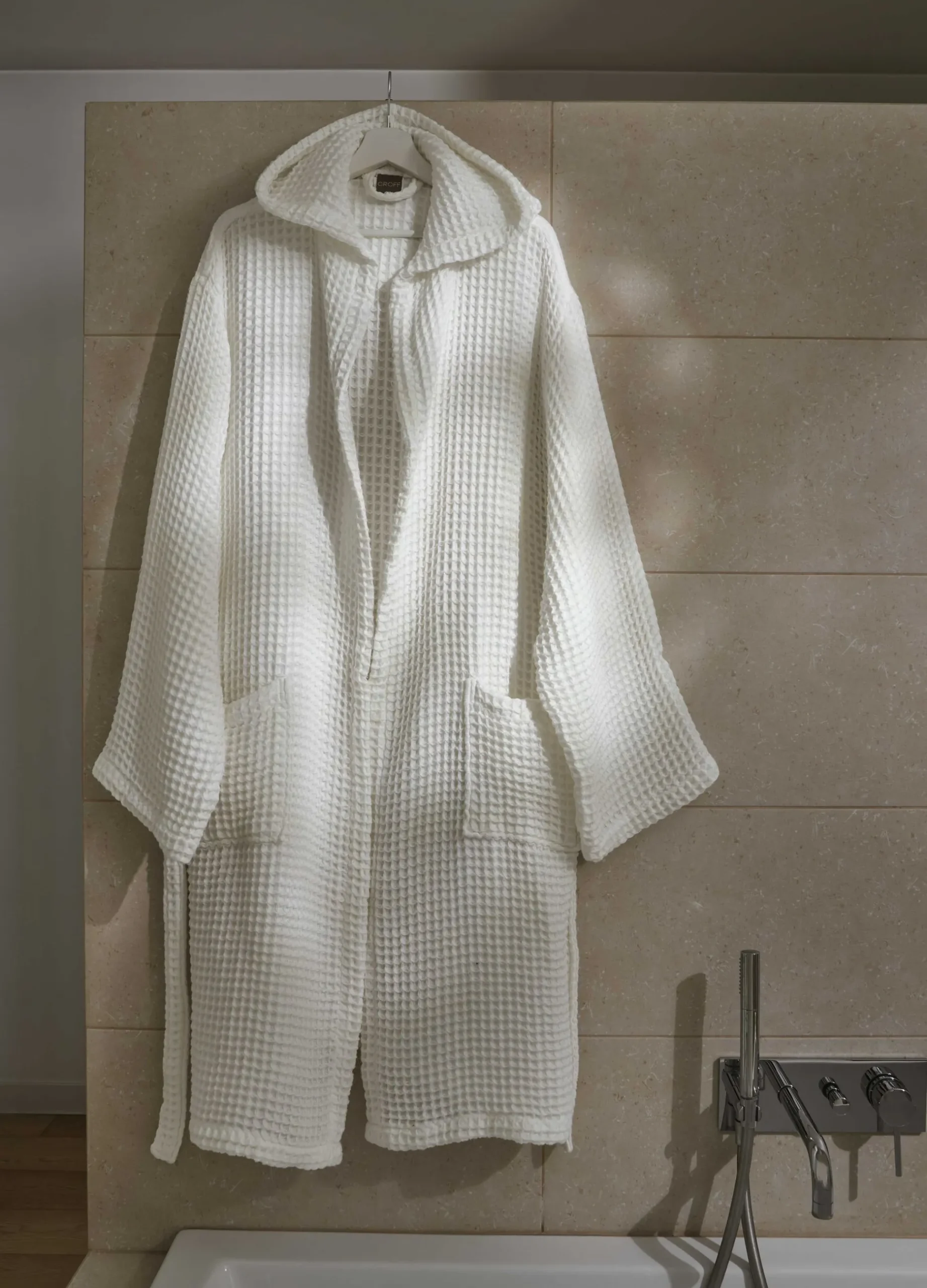 Accappatoio in puro cotone waffle Made in Portogallo*Croff Clearance
