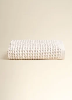 Asciugamano degli ospiti in puro cotone waffle Made in Portogallo*Croff Discount