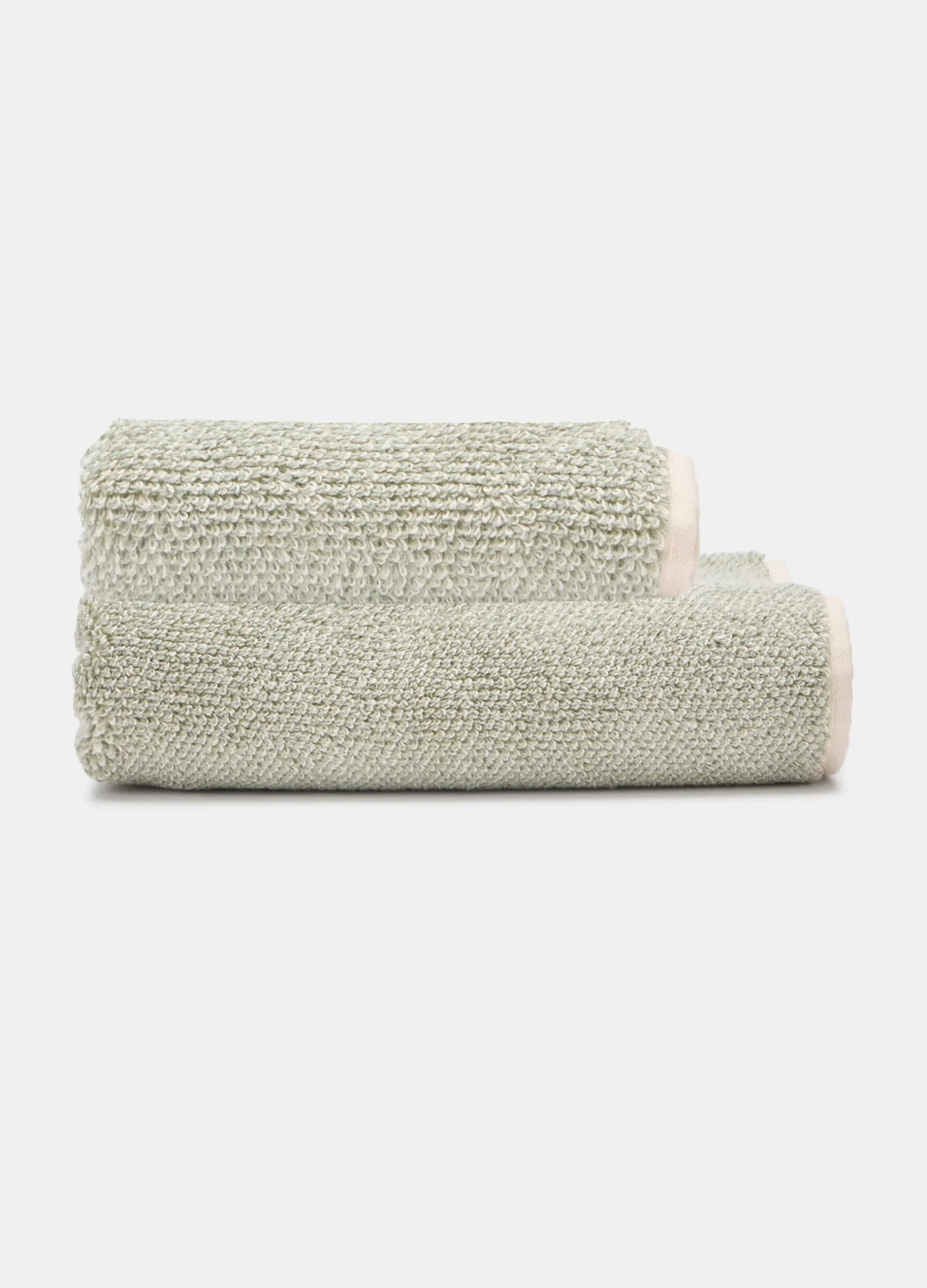 Asciugamano in misto cotone con frange*Croff Online