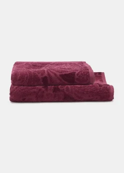 Asciugamano ospiti in cotone effetto jacquard*Croff Clearance