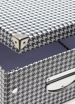 Bauletto per l'armadio con fantasia pied de poule*Croff Best