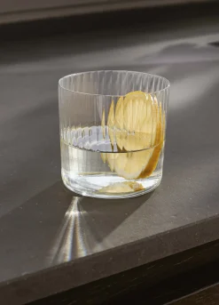 Bicchiere basso con scanalature*Croff New