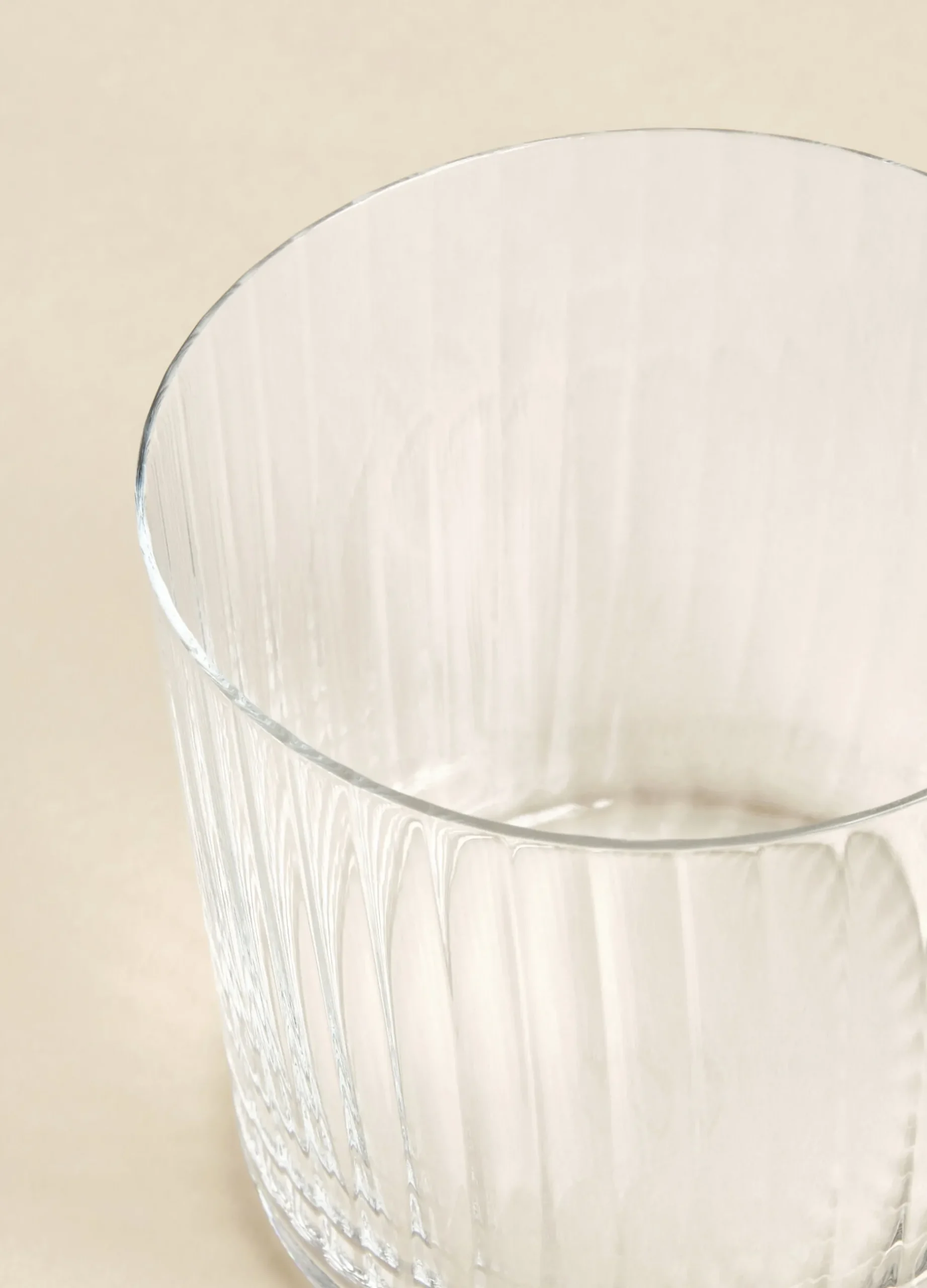 Bicchiere basso con scanalature*Croff Clearance