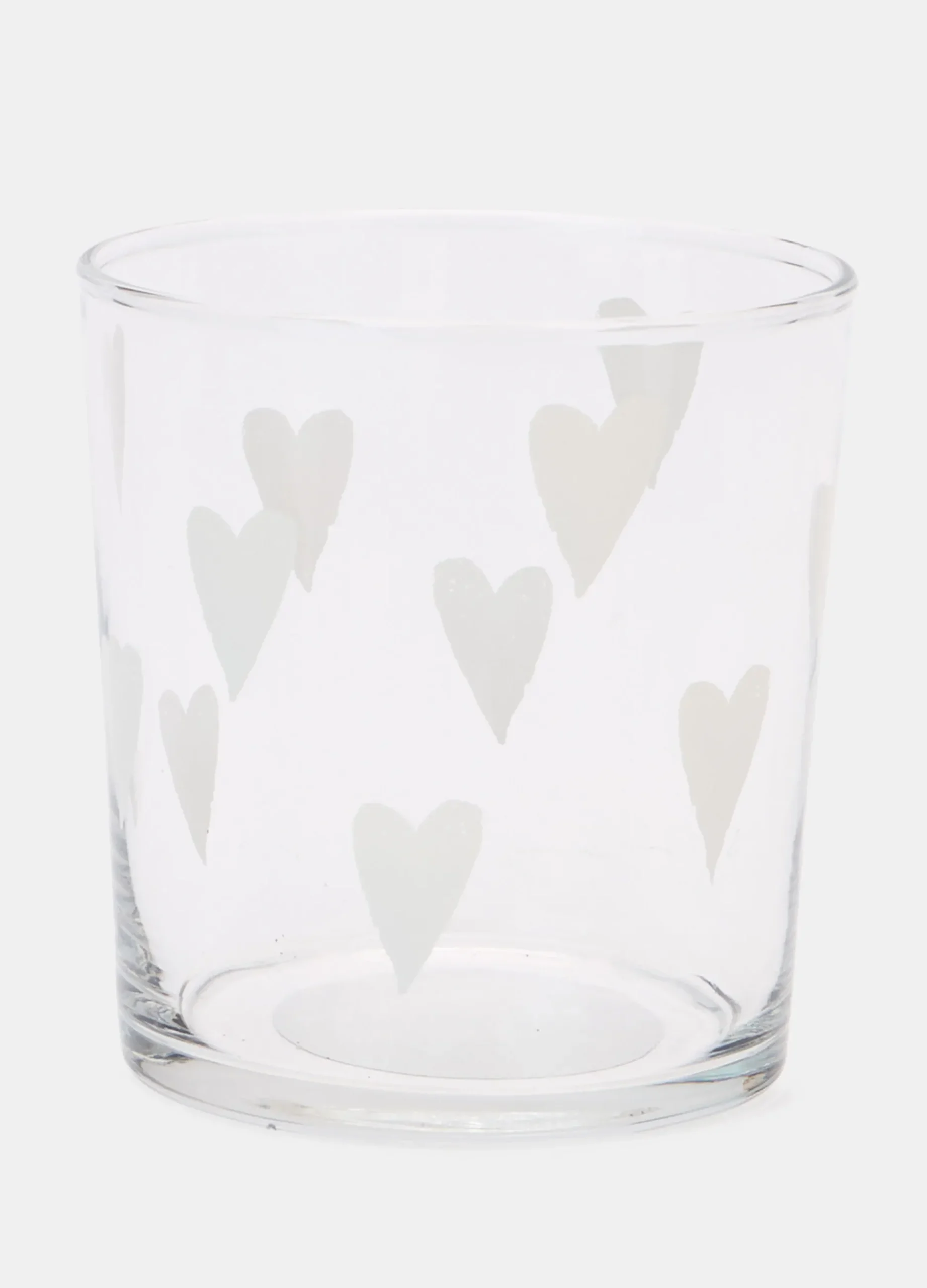 Bicchiere con cuori satinati*Croff
