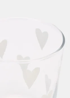 Bicchiere con cuori satinati*Croff