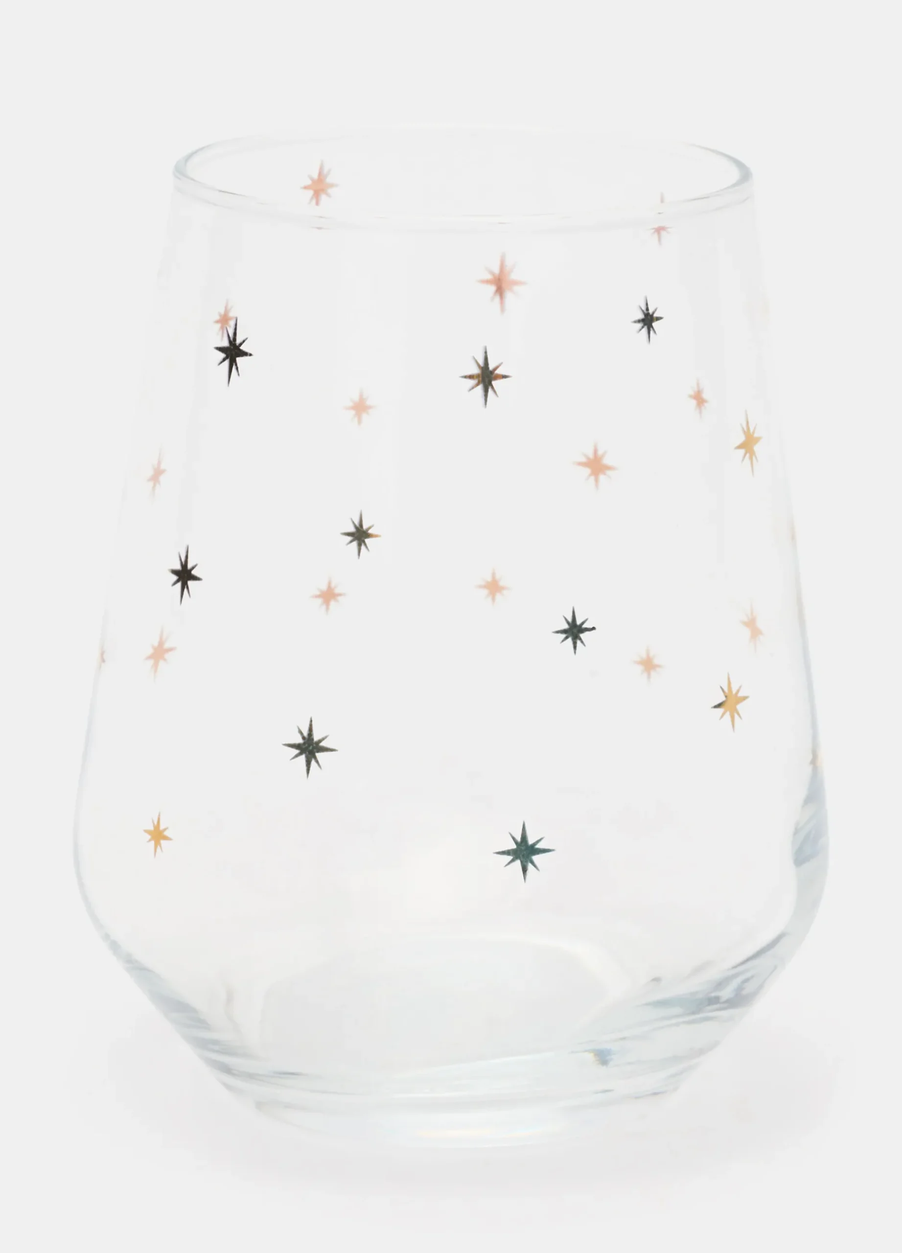 Bicchiere con stelle dorate*Croff Hot