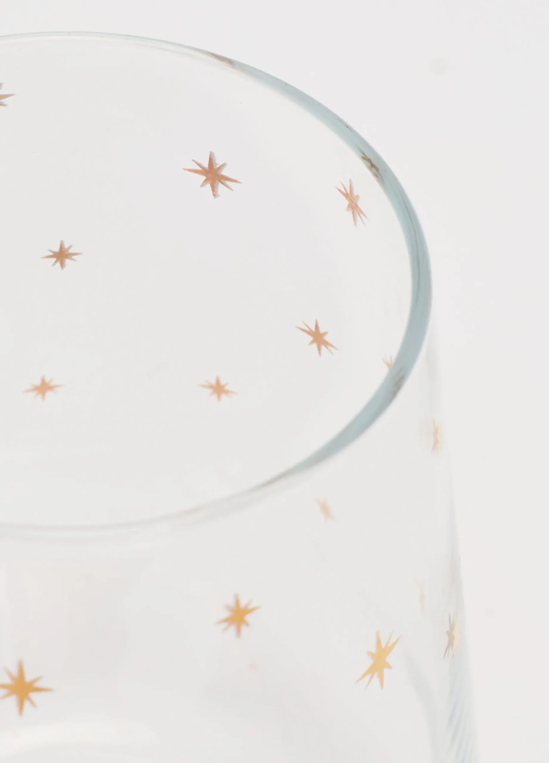 Bicchiere con stelle dorate*Croff Hot