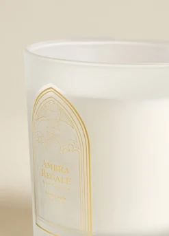 Candela in vetro ambra regale*Croff Online