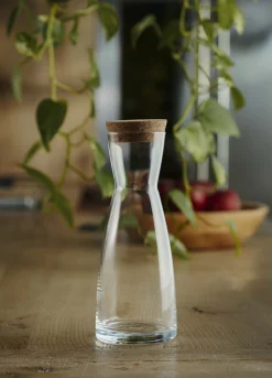 Caraffa di vetro con tappo in sughero*Croff Online