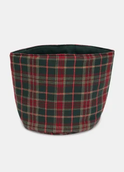 Cestino del pane in cotone tartan*Croff Best