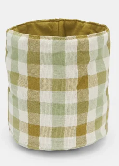 Cestino in cotone biologico a quadri*Croff Clearance