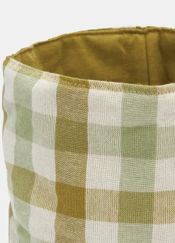 Cestino in cotone biologico a quadri*Croff Clearance