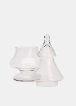 Contenitore albero di Natale in vetro*Croff Clearance