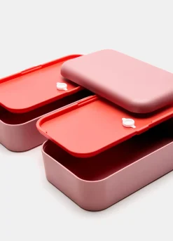 Contenitore porta pranzo doppio scomparto in bioplastica*Croff Sale