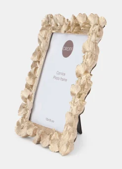 Cornice dorata con foglie di ginkgo*Croff