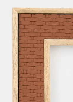 Cornice in legno con doppia texture*Croff Outlet