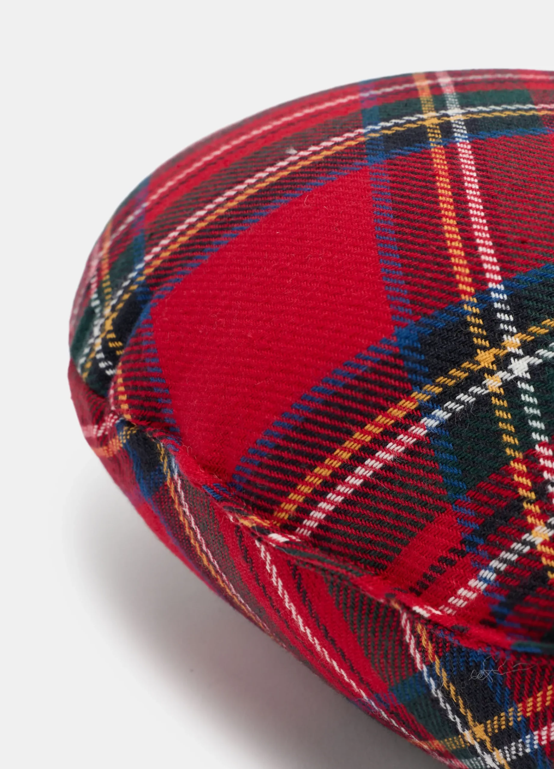 Cuscino a cuore in cotone tartan*Croff