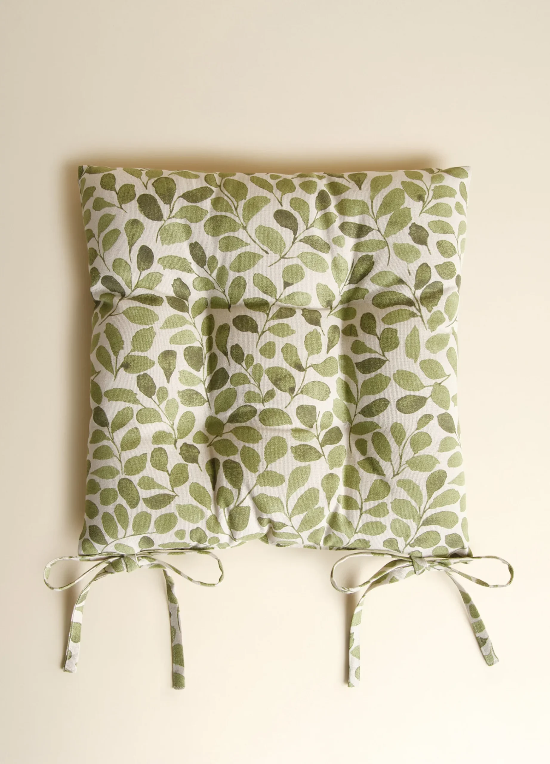 Cuscino copri sedia in cotone biologico foliage*Croff New