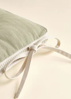 Cuscino coprisedia a righe quadrato*Croff New