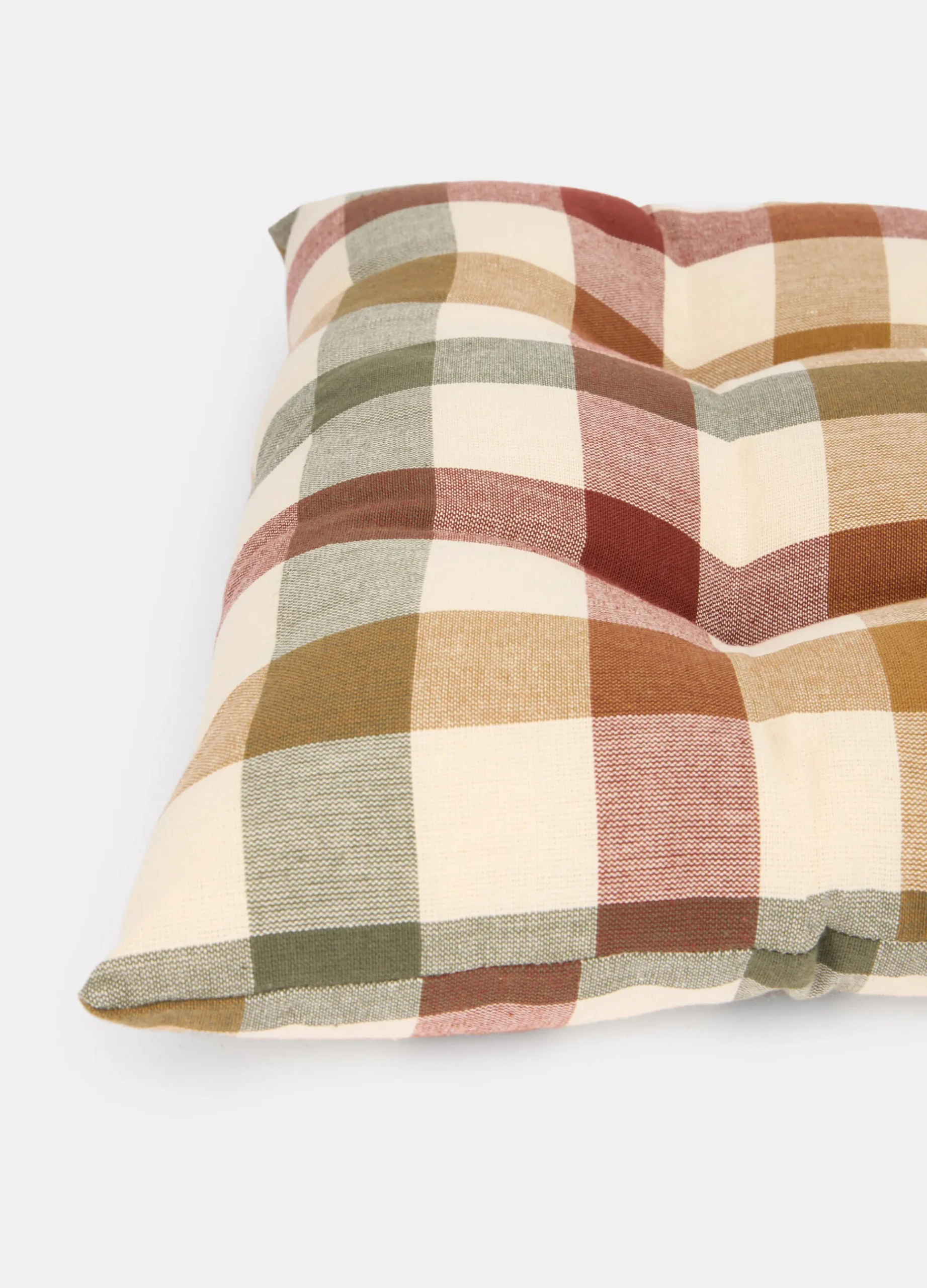 Cuscino coprisedia imbottito a quadri*Croff Online