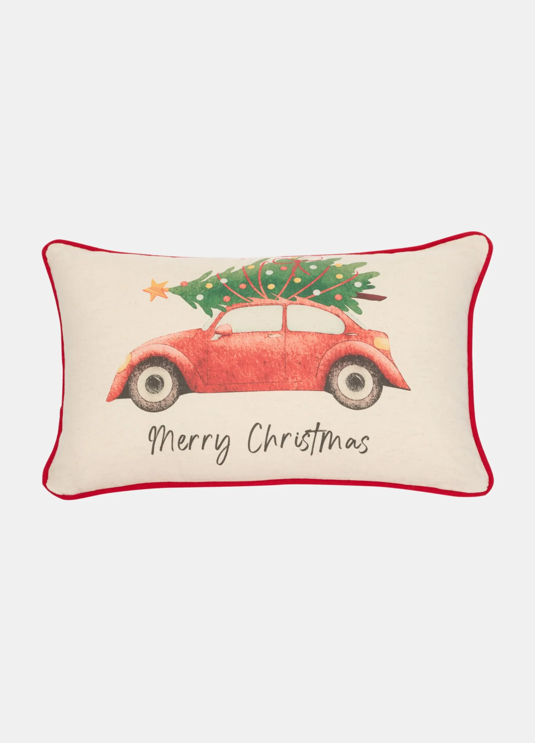 Cuscino Merry Christmas in cotone e lino*Croff Hot