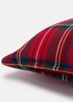 Cuscino rettangolare in cotone tartan*Croff Best