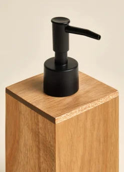 Dispenser portasapone in legno di acacia*Croff New