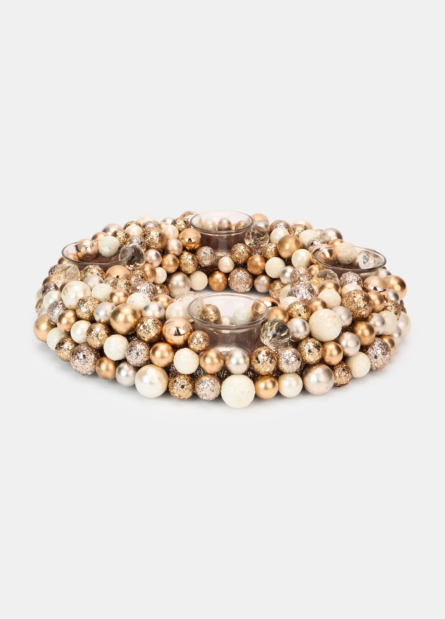 Ghirlanda porta candele con perline*Croff Best