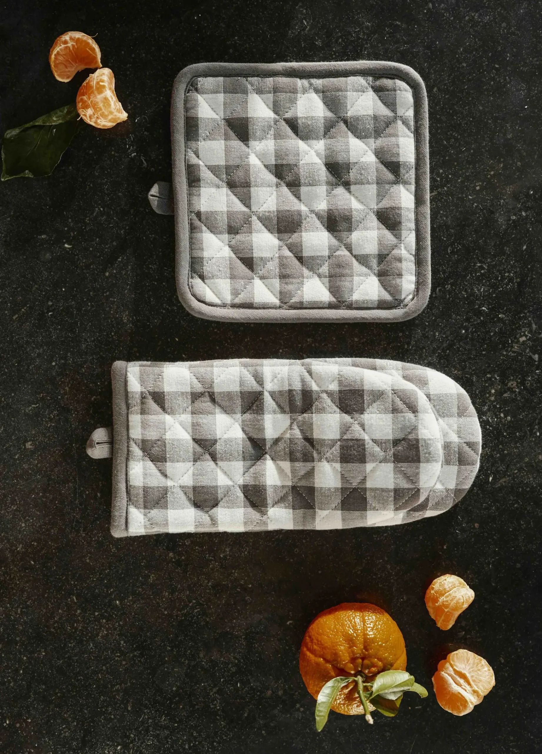 Guanto da cucina in cotone a quadretti*Croff Discount