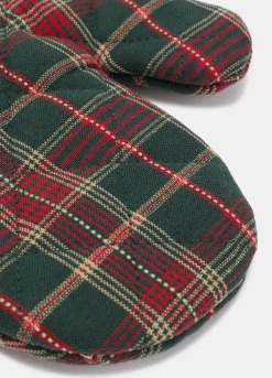 Guanto da forno in cotone tartan*Croff Hot