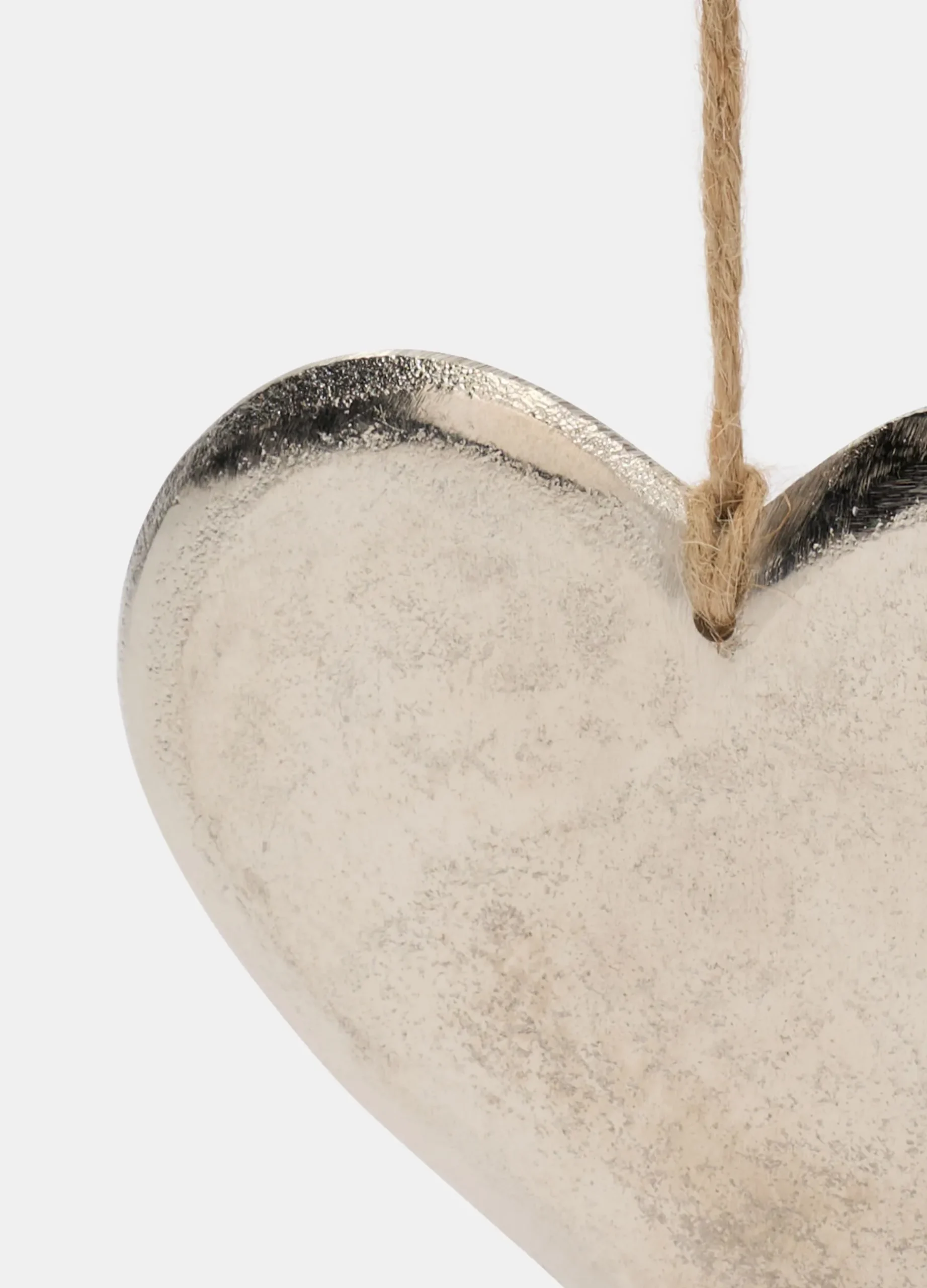 Ornamento cuore grande in metallo anticato*Croff Online
