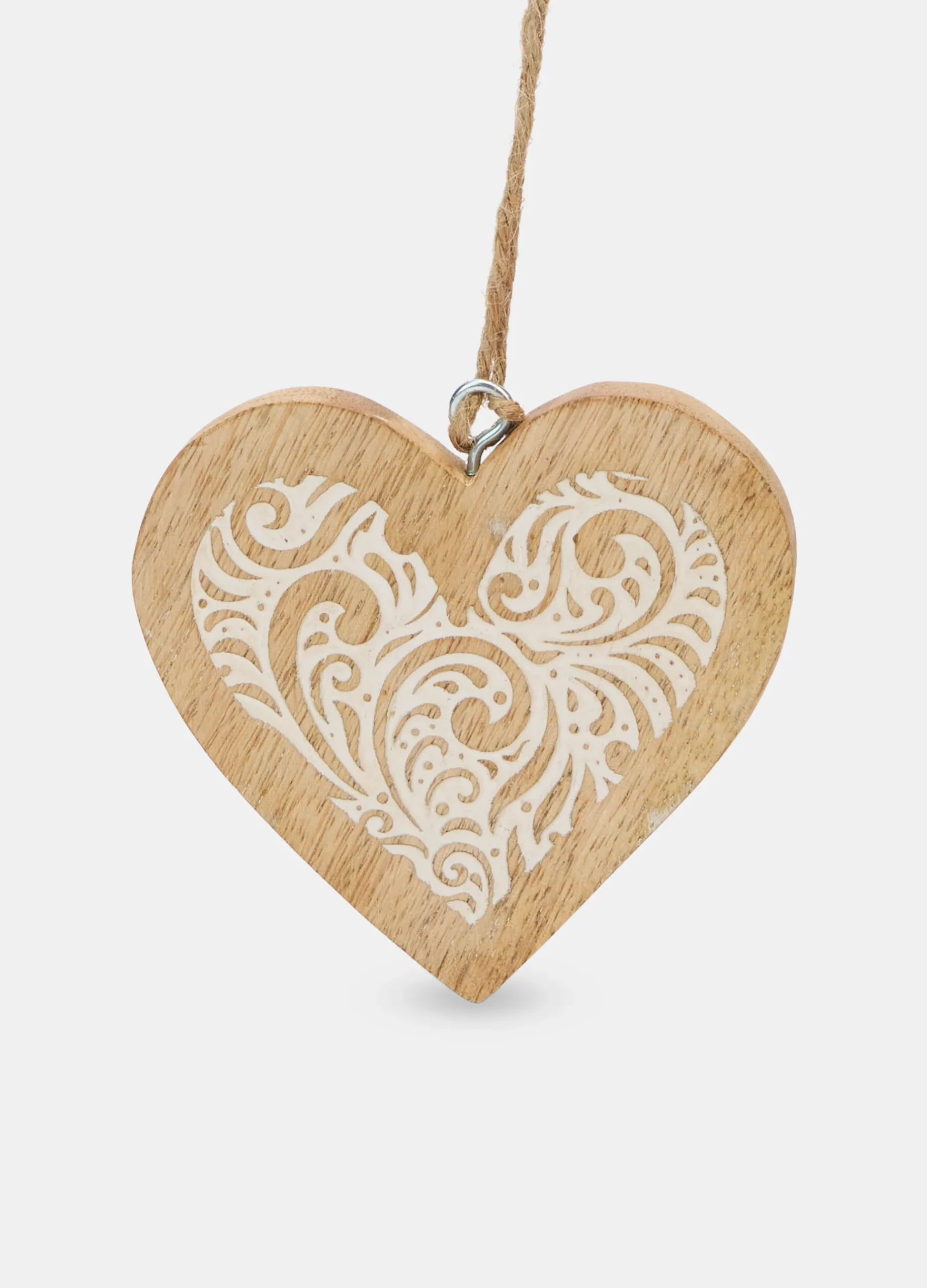Ornamento cuore in legno*Croff Discount