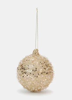 Pallina con glitter e perline in vetro*Croff Best