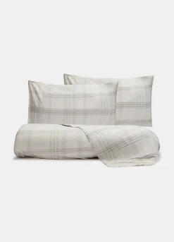 Parure copripiumino a due piazze in flanella di cotone*Croff Outlet