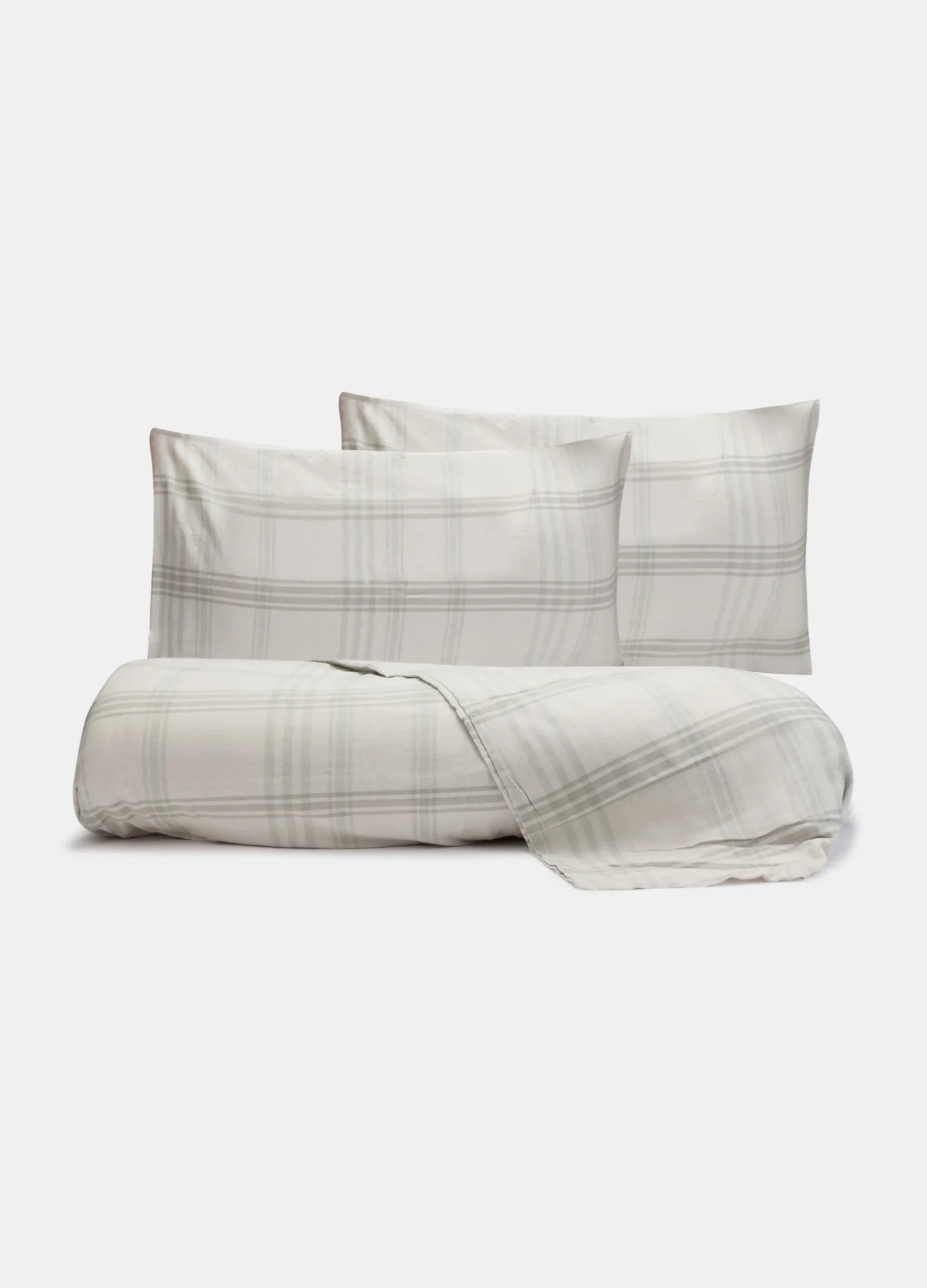 Parure copripiumino a due piazze in flanella di cotone*Croff Outlet