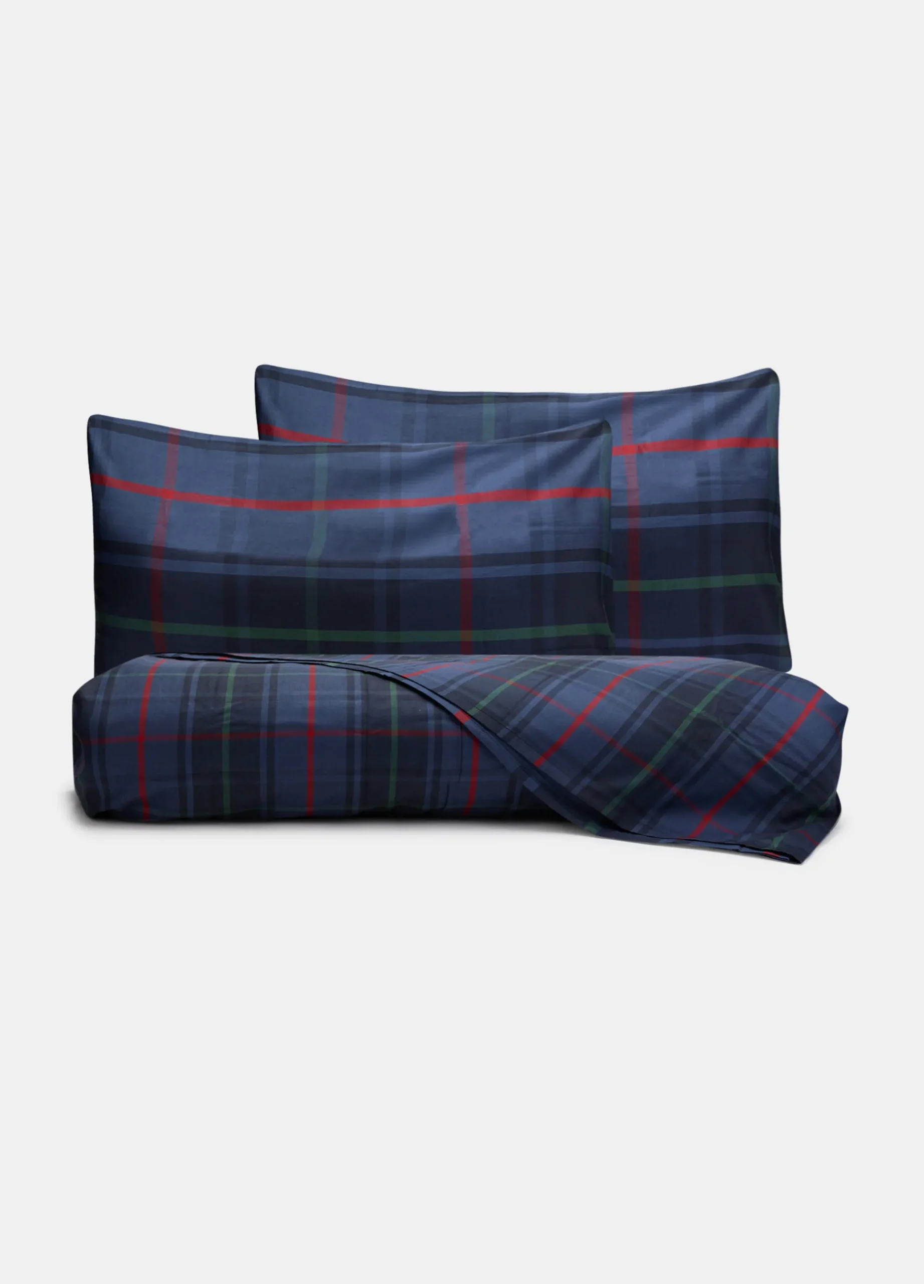 Parure lenzuolo a due piazze in cotone a scacchi*Croff Online
