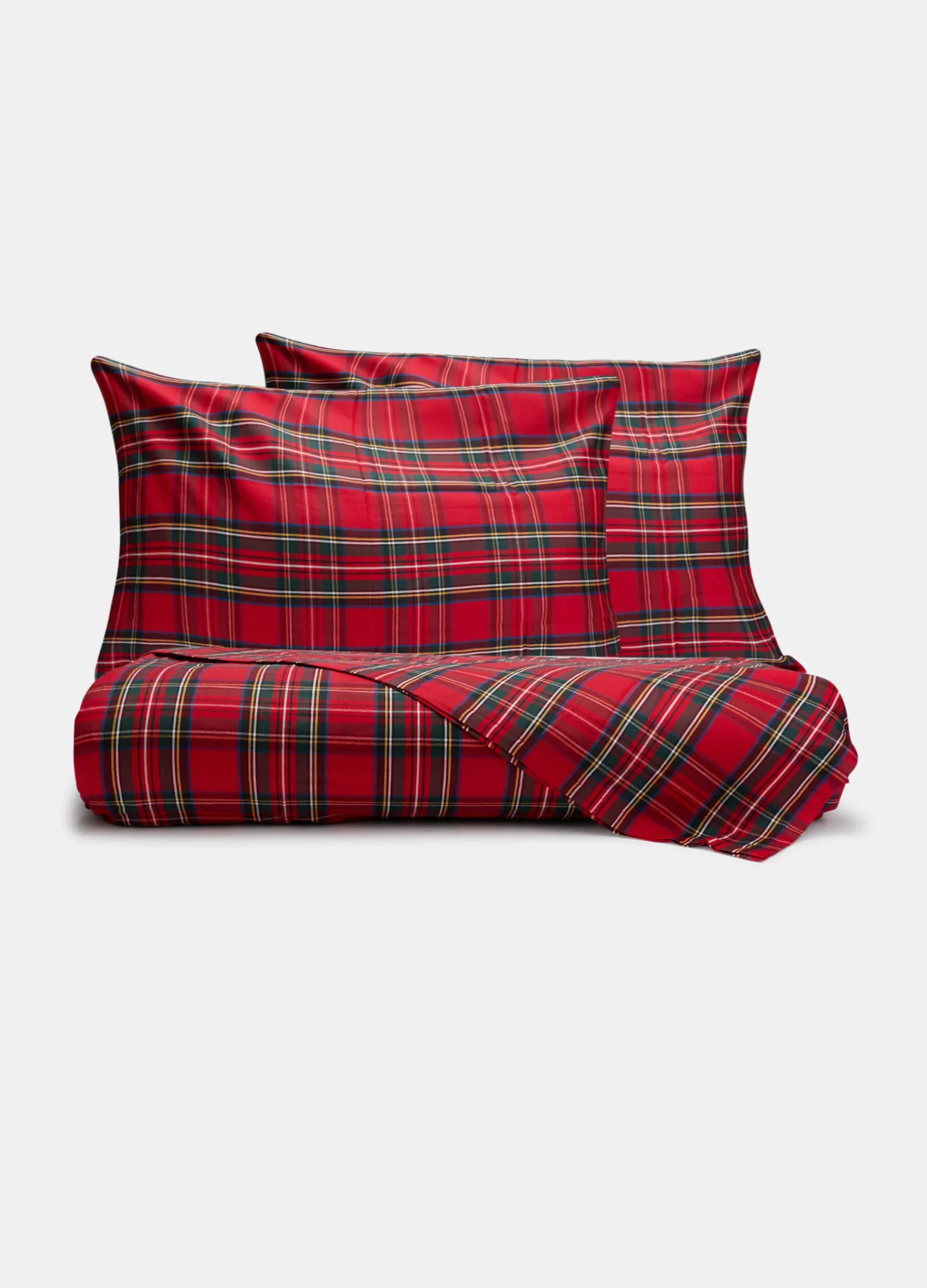 Parure lenzuolo a due piazze in cotone a scacchi*Croff Clearance