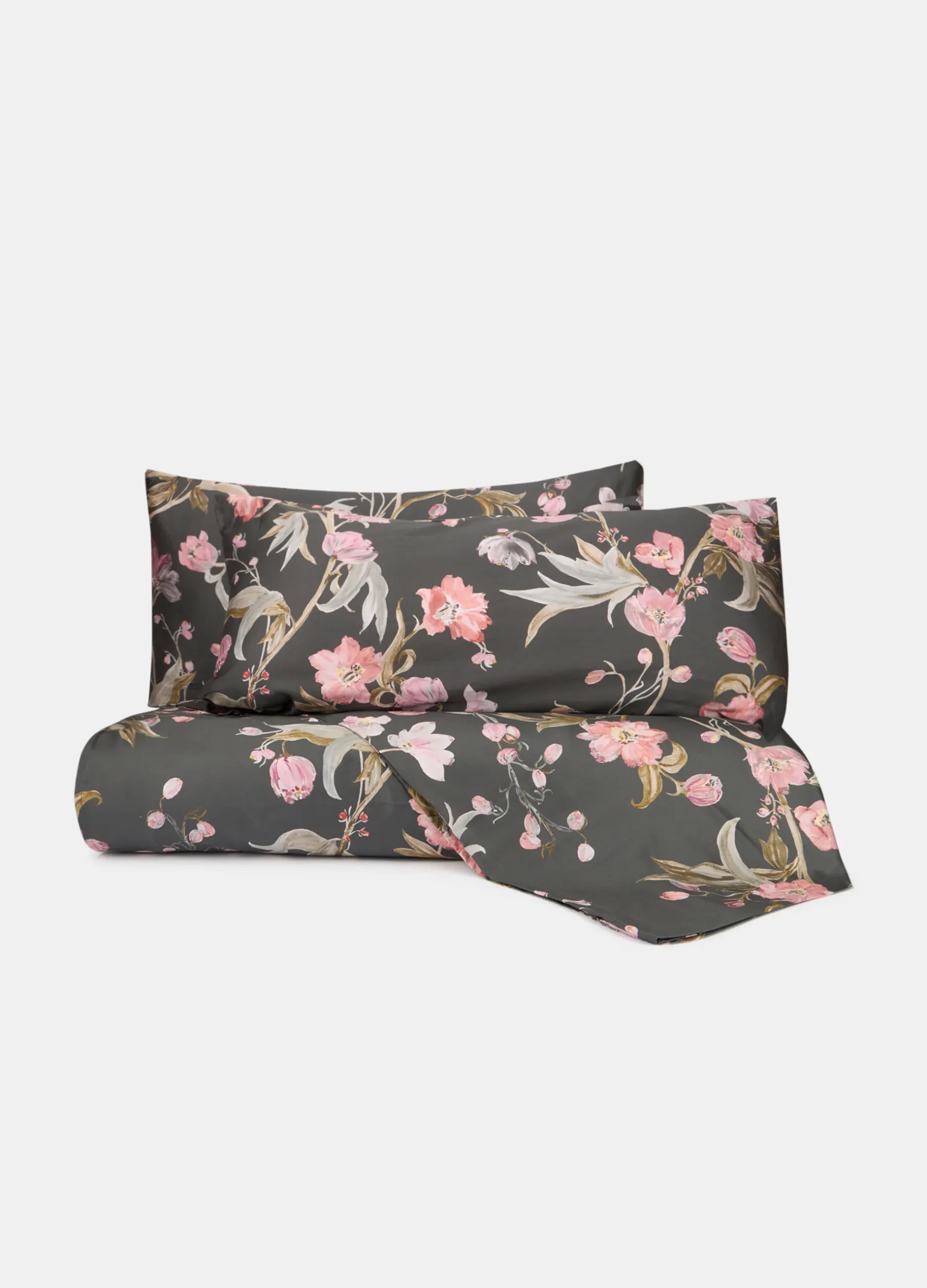 Parure lenzuolo a due piazze in raso di cotone*Croff Outlet