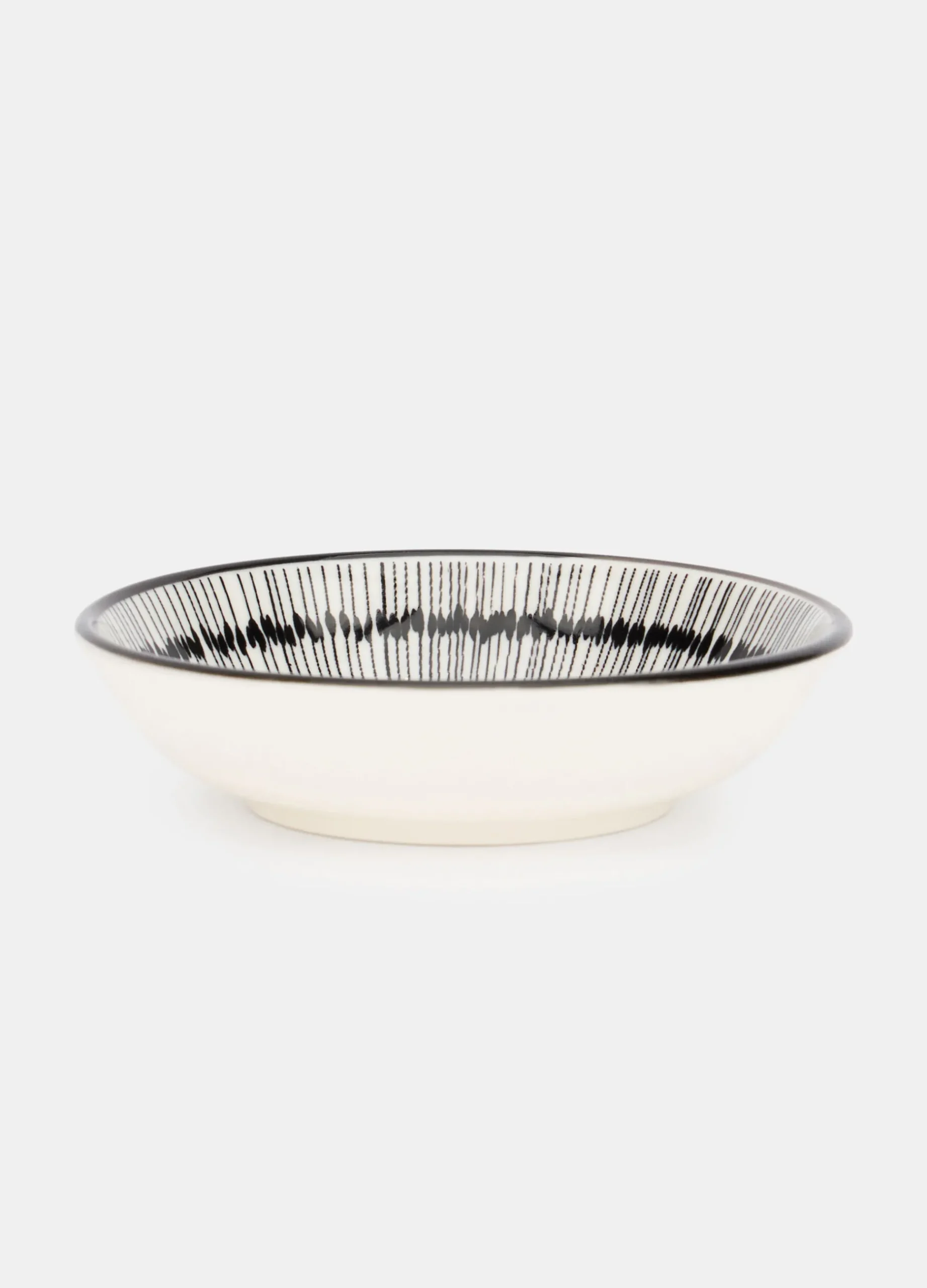 Piattino bicolore in ceramica*Croff Hot