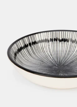 Piattino bicolore in ceramica*Croff Hot