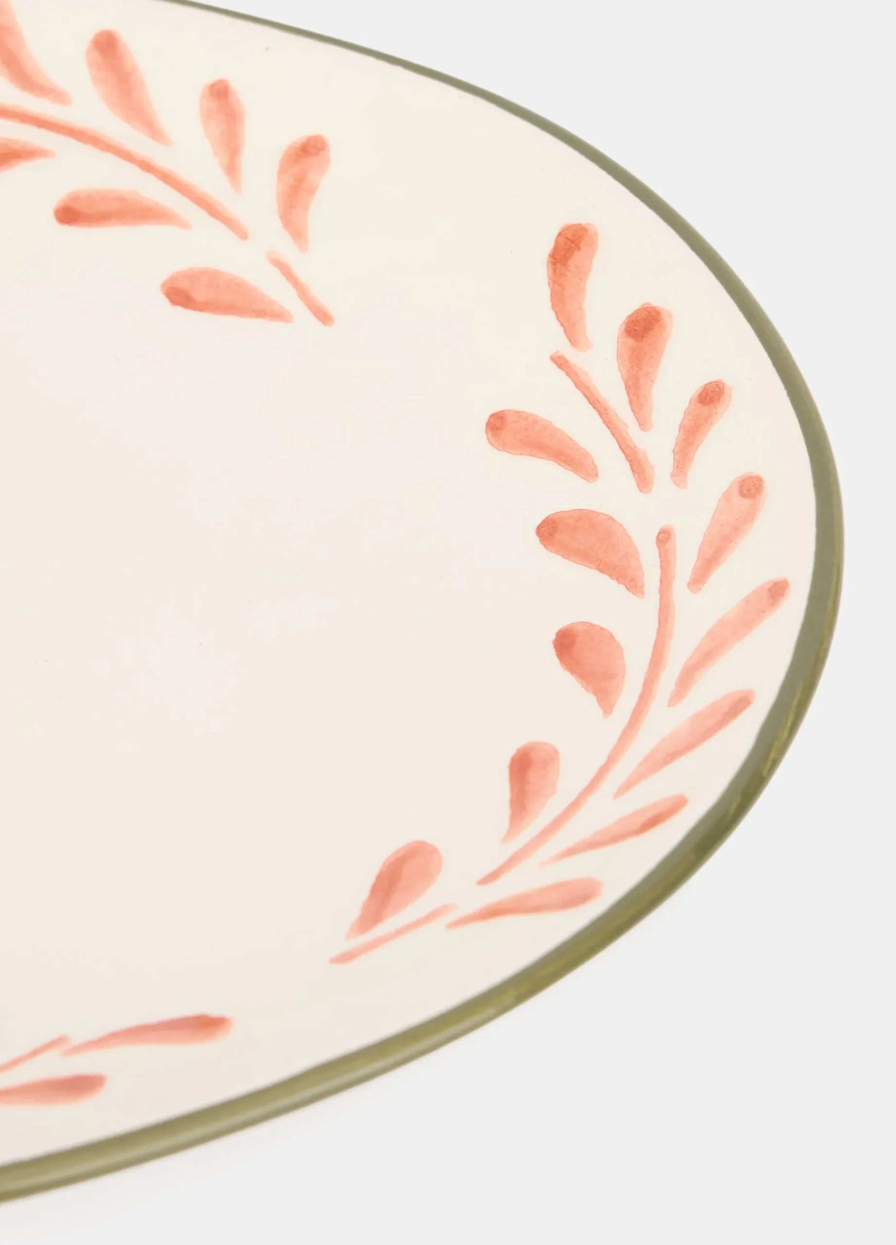 Piatto da portata in ceramica con fiore*Croff Hot
