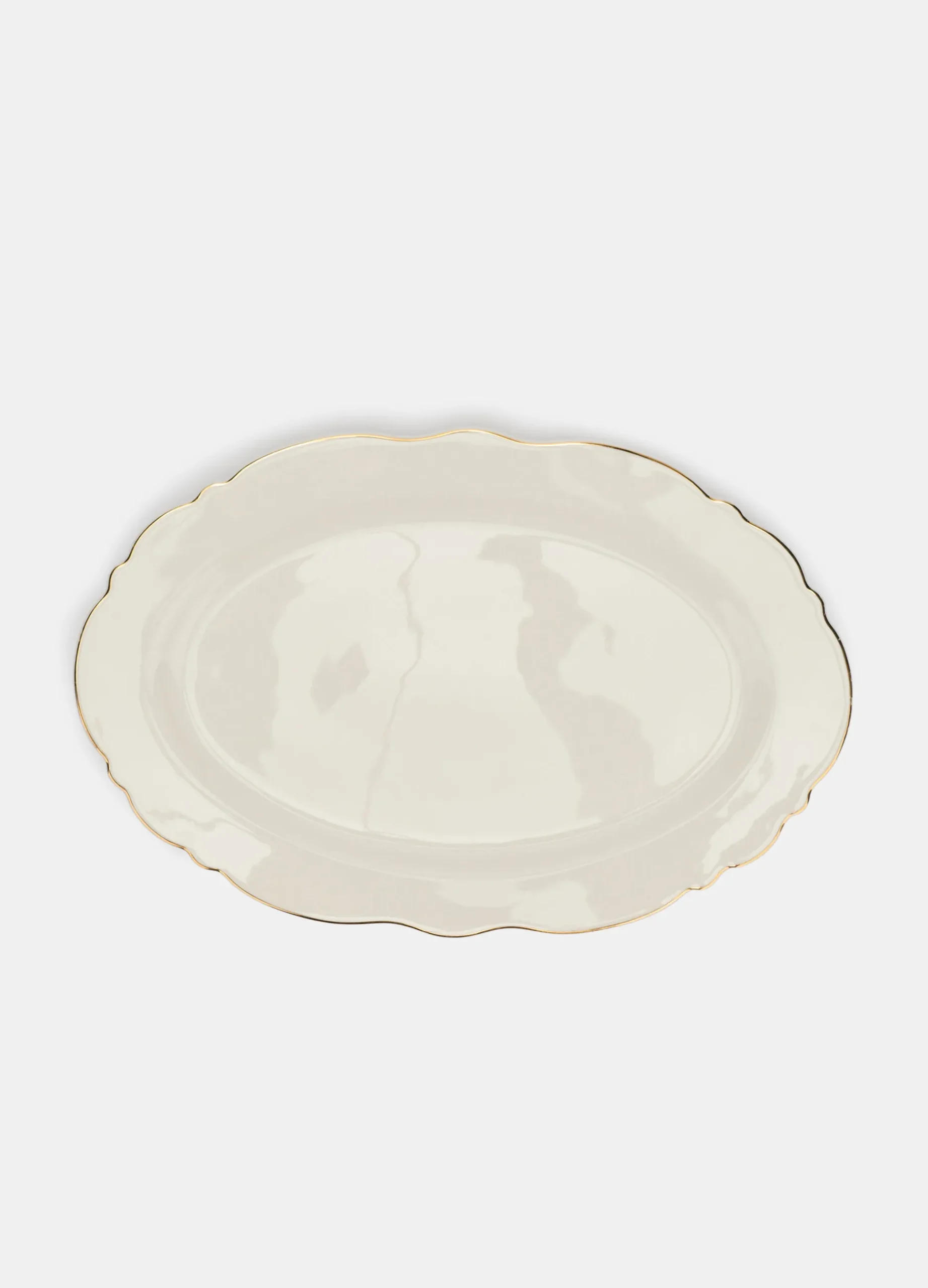 Piatto da portata in porcellana bone china*Croff Outlet