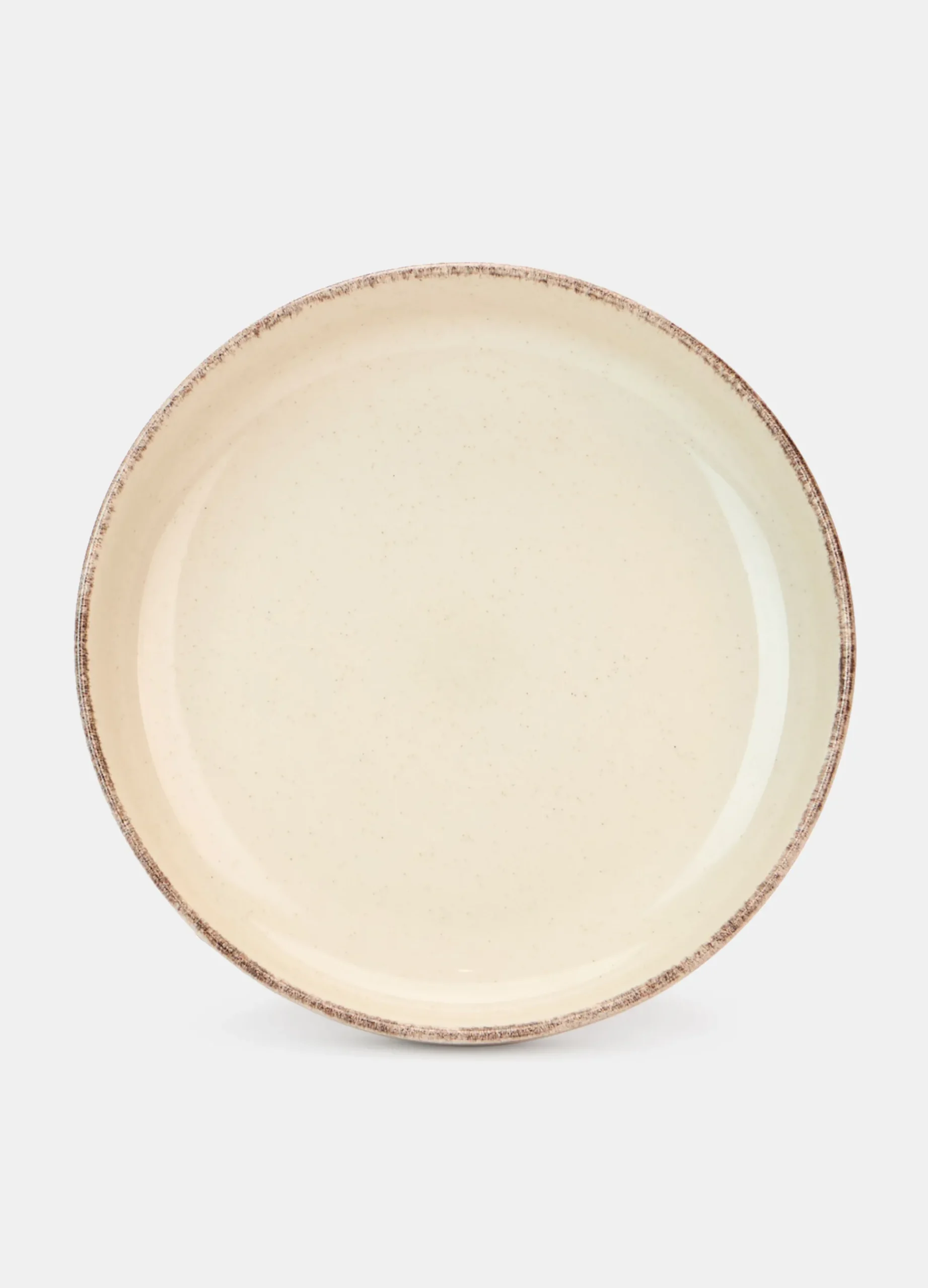 Piatto fondo in ceramica con bordo*Croff Online